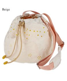 tsumori chisato CARRY スカラップ 刺繍 ショルダーバッグ 巾着