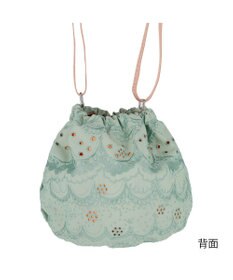 tsumori chisato CARRY スカラップ 刺繍 ショルダーバッグ 巾着