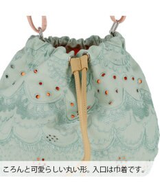 tsumori chisato CARRY スカラップ 刺繍 ショルダーバッグ 巾着