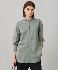 オンワード樫山ICBブラウスライクスムーススタンドカラーカットソー ICB tシャツ 「WEB限定」ブラウスライクスムース スタンドカラー