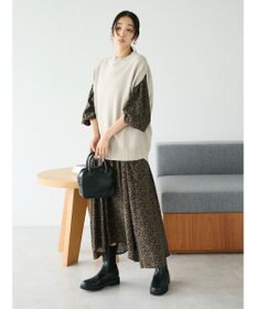 CRAFT STANDARD BOUTIQUE レーヨンキルト切替ワンピース