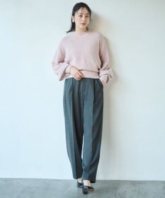 #Newans 【洗える】クロップドバルーンボリュームスリーブニット