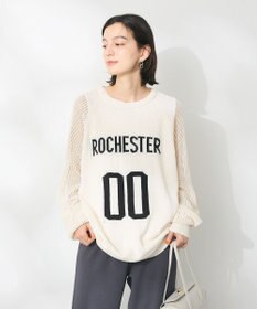 CRAFT STANDARD BOUTIQUE ロゴジャガードメッシュニットプルオーバー