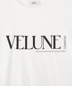 earth music&ecology 裾レースロゴプリントTシャツ