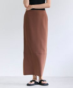 BEIGE， GYPSUM / シルキータッチ  Iラインロングスカート