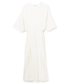 BEIGE， 【洗える】S.BABILA / スリットネックウエストタックワンピース