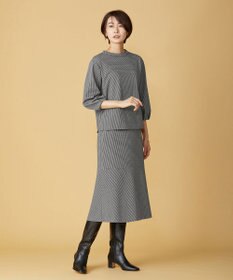 J.PRESS LADIES S 【洗える】ジャカード フレアー スカート