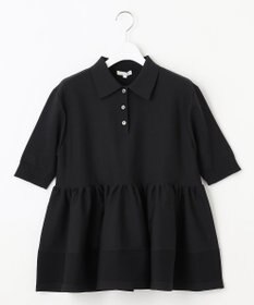 23区 S 【R(アール)】フォルムニット ペプラム ポロシャツ