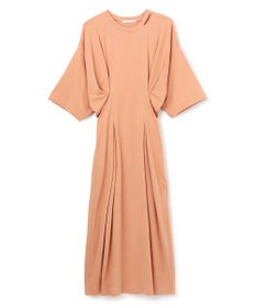 BEIGE， 【洗える】S.BABILA / スリットネックウエストタックワンピース