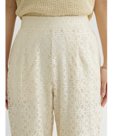 Green Parks 格子柄レースパンツ