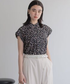 組曲 L ギャザーライトデシン ブラウス