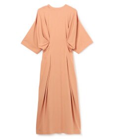 BEIGE， 【洗える】S.BABILA / スリットネックウエストタックワンピース