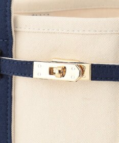 23区 ポーチ付 キャンバス トートバッグ