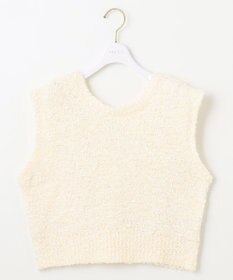 ANY SIS L 【前後着用可】リボンヤーン ベスト