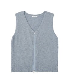 AMERICAN HOLIC ダブルZIPシャギーニットベスト