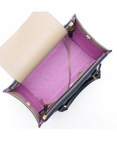 A.D.M.J. 【牛革】モーツァルト/スパニッシュレザーバイカラーWジップトートM