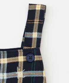 組曲 KIDS 【80-90cm】Check 長袖オーバーオール