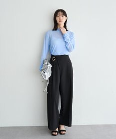 YECCA VECCA メタルベルトワイドパンツ