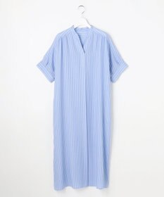 自由区 【接触冷感・UVケア・抗菌防臭・洗える】リヨセルポプリンシャツ ワンピース