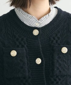 Green Parks ・ｓｗｉｎｇ　ｂｙ　ケーブルニットカーディガン