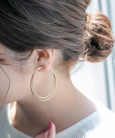 Phoebe ダブルレイヤードフープイヤリング