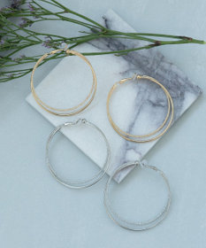 Phoebe ダブルレイヤードフープイヤリング
