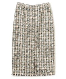 BEIGE， BERYL / ファンシーツイード Iラインスカート