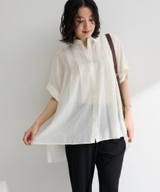 Green Parks タック入りオーバーサイズシャツ