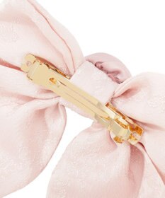 Maison de FLEUR ローズリボンジャカードバレッタ