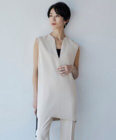 ICB L 【WEB限定カラーあり・洗える】 ライトダブルクロス べスト