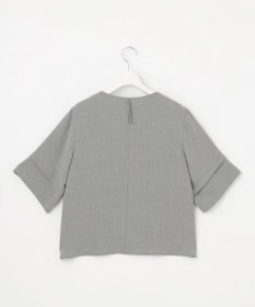J.PRESS LADIES 【セットアップ対応】MELANGE ライトツイル クルーネック ブラウス