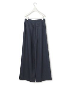 ICB 【洗える】 ドレープスラブデニム ワイドパンツ