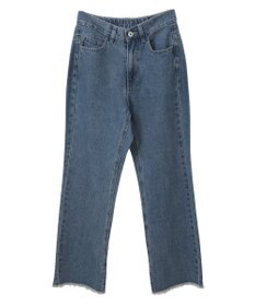 earth music&ecology カットオフフレアデニムパンツ