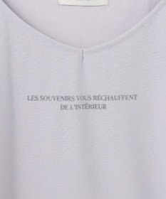 ANY チュールデザインフレンチスリーブTシャツ