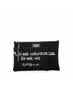 A.D.M.J. 【魔法の様に軽い】マジックライトコード刺しゅうフラットポーチ2セット(S・M)