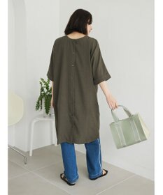 Green Parks 前後２ｗａｙミディ丈タックワンピース
