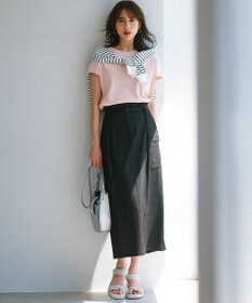 23区 【接触冷感/洗える】フレンチスリーブ IT TEE