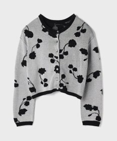 GRACE CONTINENTAL フクレジャガードニットカーディガン