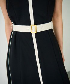 GRACE CONTINENTAL 配色ポンチフレアワンピース