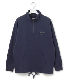 J.PRESS YORK STREET 【UNISEX】スタンド ハーフジップ プルオーバー スウェット