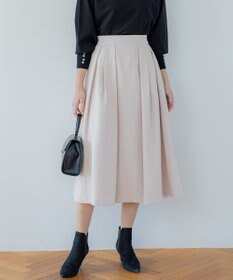 組曲 【洗える・4色展開】ウーステッドライクギャバ スカート