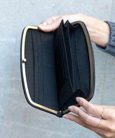 FOLNA RD ソフトレザーロング 天溝がま口 財布