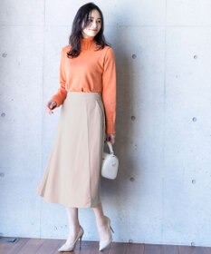 Tiaclasse L 【洗える】大人上品なコーデュロイフレアスカート