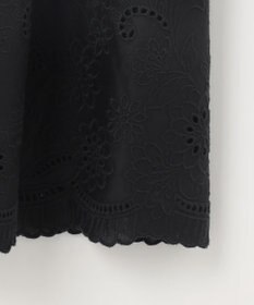 自由区 L 【カタログ掲載・接触冷感・洗える】エンブロイダリーローンティアード スカート