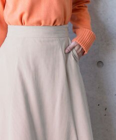 Tiaclasse L 【洗える】大人上品なコーデュロイフレアスカート