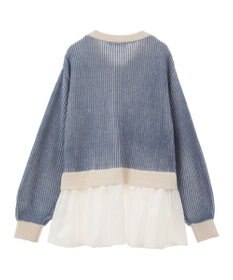 Green Parks 配色リブドッキングチュニック