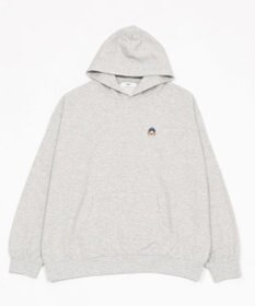 WEGO 【ユニセックス着用ITEM/SMLサイズ展開/裏起毛】ワンポイント刺繍プルパーカー