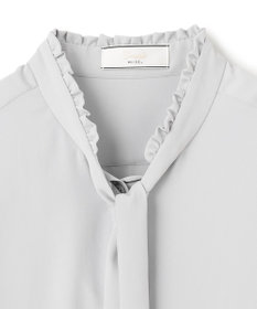 BEIGE， 【洗える・L-size】EVA / ボウタイロングスリーブブラウス