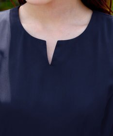 Tiaclasse L 【洗える】フラワープリントドッキングワンピース