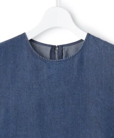 ICB L ナチュラルソフトデニム ノースリーブワンピース